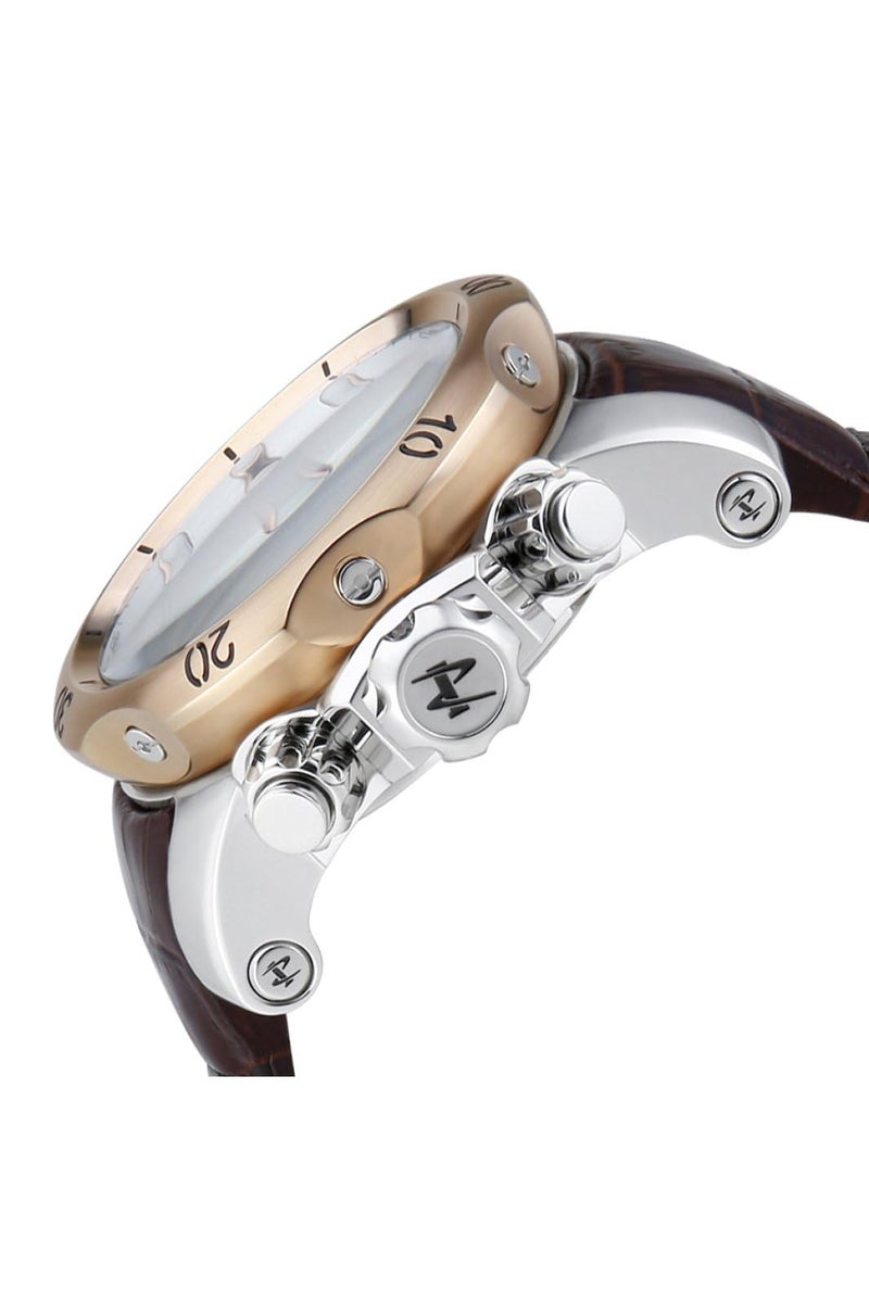 Invicta Men's 0359 Reserve Collection Venom Chronograph Brown Leather Watch - Image 2
