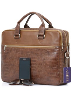 Abess Briefcase, Handy 3-Compartment Briefcase, Laptop Compartment  - Image 4