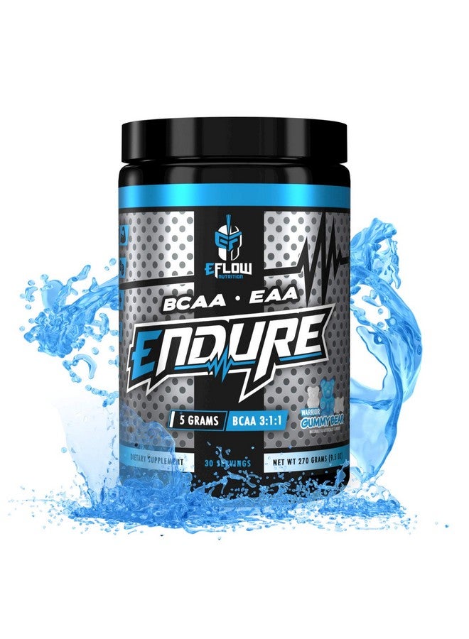 eFlow Nutrition Endure Bcaa Plus Eaa Essential Amino Acids Electrolyte Powder Intra Workout Improve Energy Recovery And Performance Warrior Gummy Bear30 Servings - Image 2