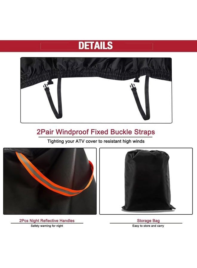 ClawsCover 2-3 Seater UTV Covers Outdoor Waterproof,Heavy Duty Fadeless Oxford Cloth,Anti-UV Windproof Side by Side Cover Accessories,for Polaris RZR Yamaha Can-am Honda Kawasaki, 115Lx59Wx74.8H Inch - Image 3