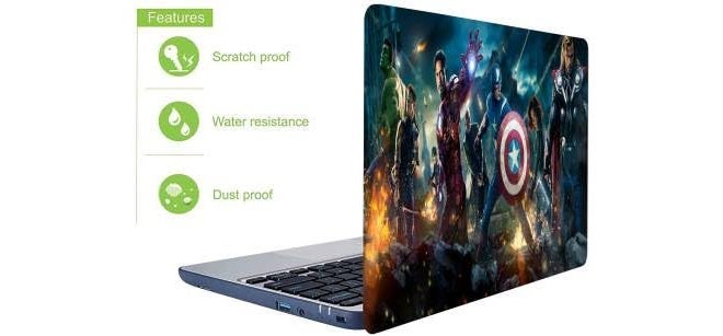 WALLTON - Marvel Hero HD Quality Vinyl Laptop Skin Decal/Sticker Protector, Fits Dell, Hp, Lenovo, Toshiba, Acer, ASUS and for All Models Up to 11.6" - 15.6" Inch, Pack of 1 - Image 2