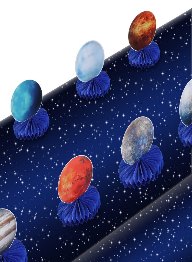 Gexolenu 10 Pcs Space Solar System Honeycomb Centerpieces for Tables | Outer Themed Space Party Decorations | Planet Galaxy for Kids Birthday Party | Baby Shower Party Favor Party Decor Supplies - Image 4