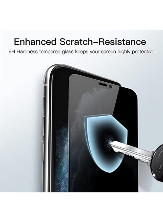 جي تيك واقي شاشة بتغطية كاملة للخصوصية لهاتف Iphone 11 Pro X Xs مقاس 5.8 بوصة، طبقة زجاجية مقواة مضادة للتجسس من الحافة إلى الحافة، حافظة صديقة للبيئة، عبوتان - Image 5
