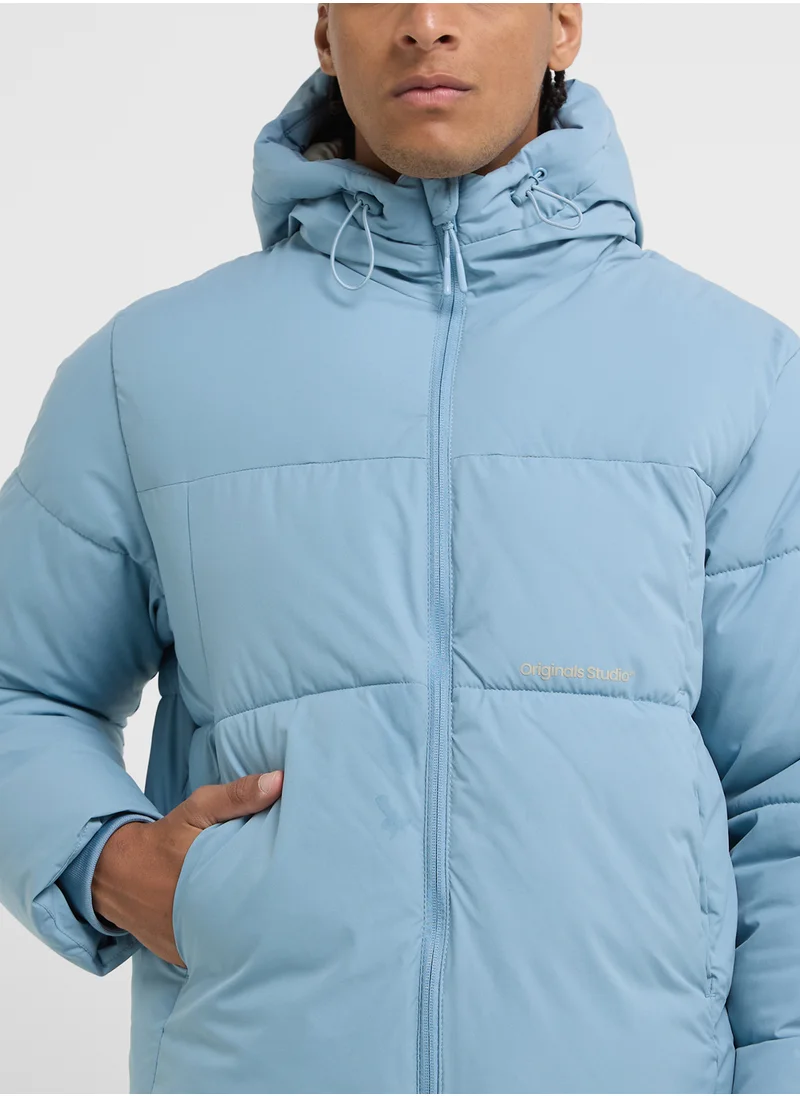 JACK & JONES Zip Through Puffer Jacket