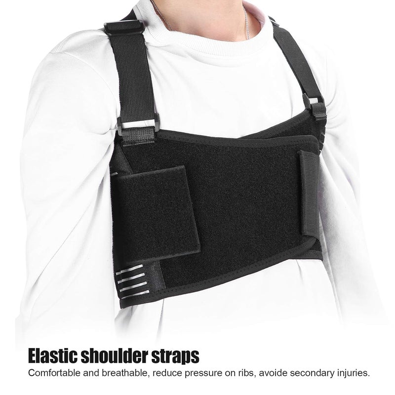 klarako Rib Fracture Support Brace, Breathable Chest Lumbar Protector Strap Belt, Adjustable Lumbar Protector - Image 2