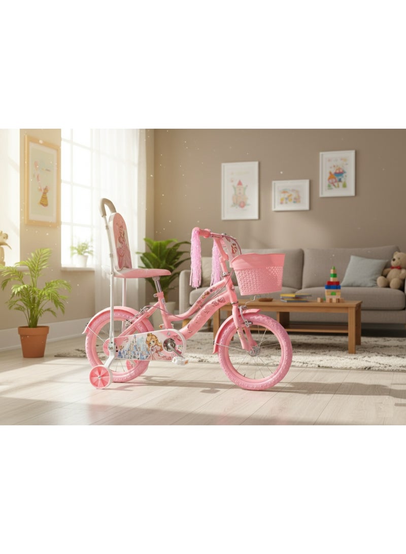 Rally Girls’ 12-Inch Kids’ Bicycle – Pink Bike with Training Wheels and Front Basket – Safe and Stable Bicycle for Learning to Ride - Image 4