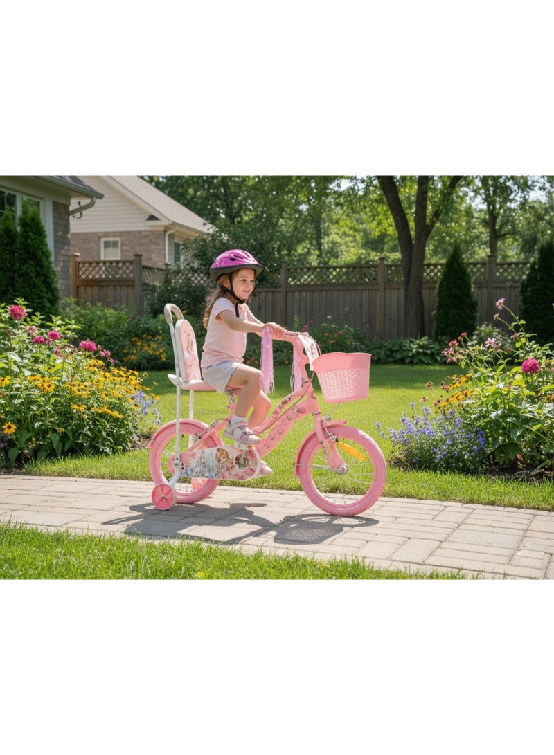 Rally Girls’ 12-Inch Kids’ Bicycle – Pink Bike with Training Wheels and Front Basket – Safe and Stable Bicycle for Learning to Ride - Image 2