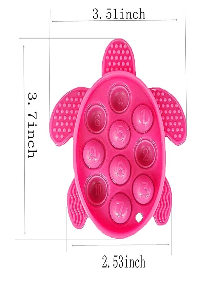 PSDFH 8 Packs Silicone Ocean Sea Turtle Teething Fidgets Pop for Kids,Infants Sensory Animal Shape Chew Toys - Image 5
