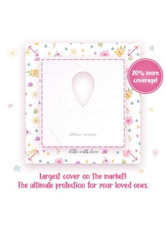 Eli with Love Eli with Love 20 Pack Extra Large Disposable Toilet Seat Cover (Floral) - Toddler Toilet Covers For Full Coverage On Toilet or Potty - Ideal Travel Toilet Seat Covers For Kids and Adults  - Image 3