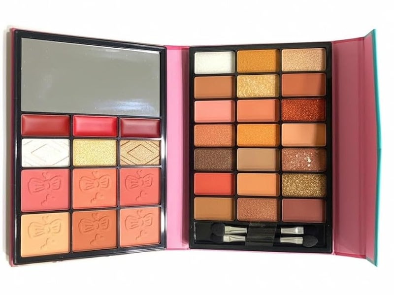 Colors Colorful Eyeshadow Palette Makeup,Rose Gold Brown Nude Matte Shimmer Eye Shadow Powder Palette,Naturing-Looking Long Lasting Waterproof-brown cover - cover -BOOK N1-33 COLORS - Image 2
