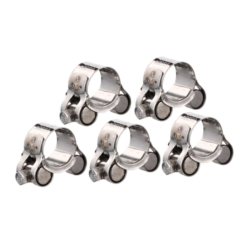 5 Pieces Stainless Steel T Bolt Hose Clamp Hand Tightening Heavy Duty For Secure Pipe Fixing Universal Automotive Home Use - Image 2