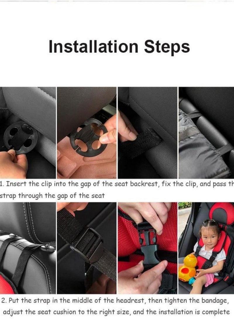 QiaoKai - Child Multi-Functional Portable Cushioned Car Seat With Safety Harness - Image 1