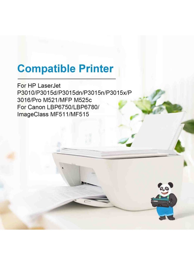 ASTA CE255A CRG724 55A Universal Toner Cartridge Compatible For HP Canon LaserJet P3010 P3015d P3015dn P3015n P3015x P3016 Pro M521 MFP M525c LBP6750 LBP6780 ImageClass MF511 MF515 Printer CRG-724 CRG 724 High Efficiency Crisp Premium Quality Printing - Image 3