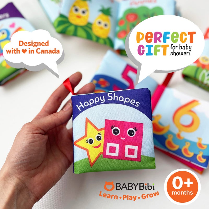 BabyBibi Cloth Books for Babies - Set of 6 Premium Quality Soft Touch & Feel Books for Early Child Development - Image 4