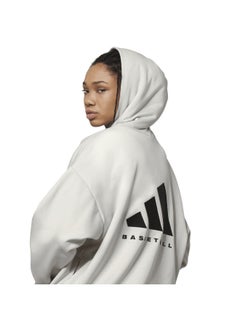 Adidas Adidas One Fl Hoody Grey Basketball Sweatshirts For Unisex Xs  - Image 4