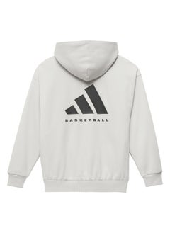 Adidas Adidas One Fl Hoody Grey Basketball Sweatshirts For Unisex Xs  - Image 2