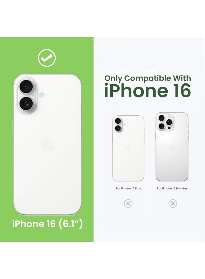 أكسسور  حافظة AKSESORY لهاتف iPhone 16 مقاس 6.1 إنش – غطاء سيليكون سائل أخضر مقاوم للصدمات | ناعم الملمس، مقاوم للخدوش، نحيف وخفيف مع بطانة داخلية من الألياف الدقيقة | متوافق مع الشحن اللاسلكي - Image 5