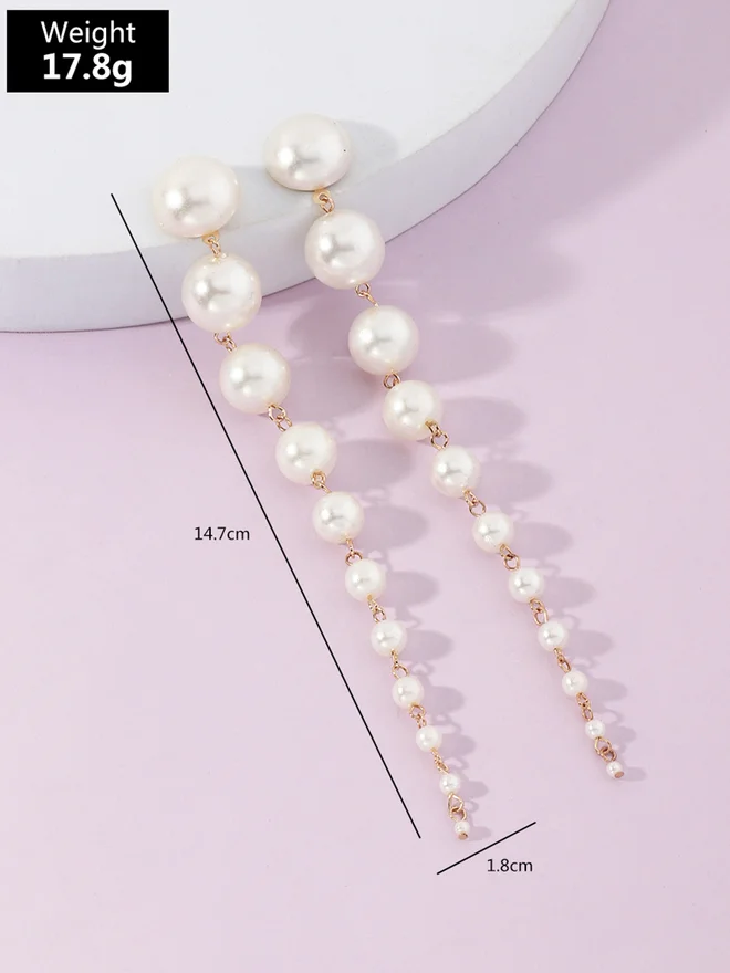 Take Two Take Two Faux Pearl Drop Earrings