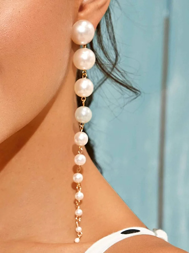Take Two Take Two Faux Pearl Drop Earrings