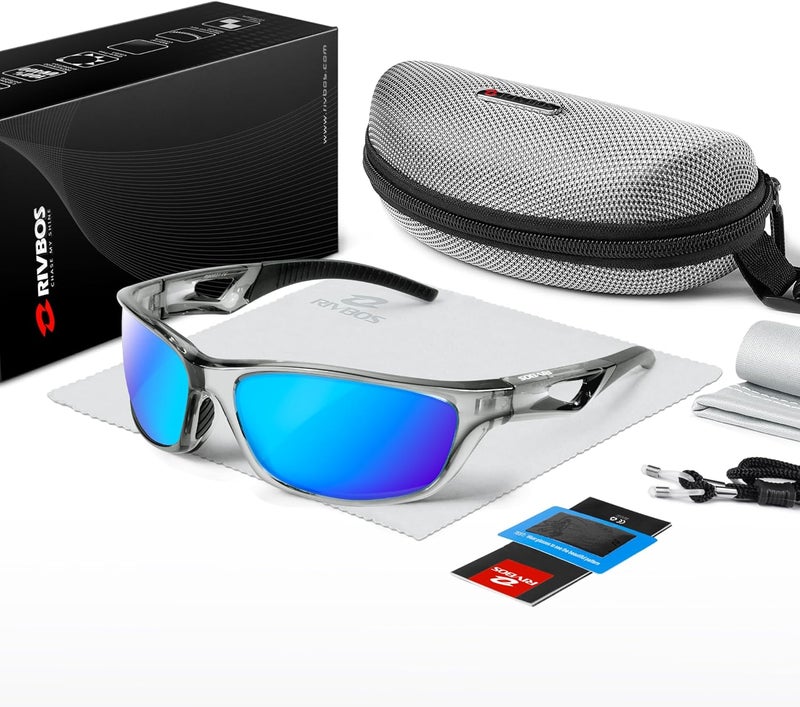 RIVBOS Polarized Sports Sunglasses Driving Sun Glasses Shades for Men Women Tr90 Frame for Cycling Fishing Running RB831 - Image 5