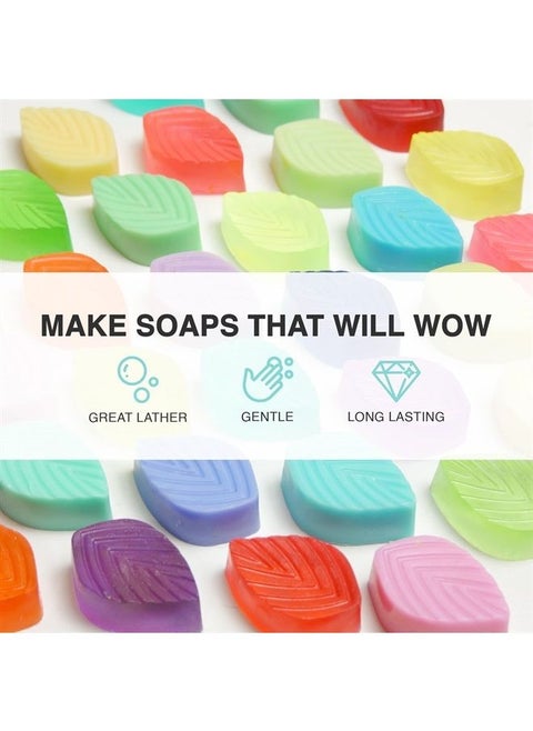 Saponify - 4Lb Charcoal Melt and Pour Soap Base, Pure Skin-Cleansing Activated Charcoal Soap Base, Easy to Use Glycerin Soap Base for Soap Making