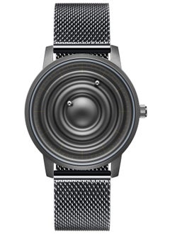 Men Stainless Steel Magnetic Analog Quartz Watch, Corona Style Business Casual Fashion Watch with Stainless Steel Mesh Strap
