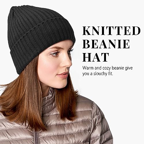 OZERO Knit Beanie Winter Hat, Thermal Thick Polar Fleece Snow Skull Cap for Men and Women - Image 3