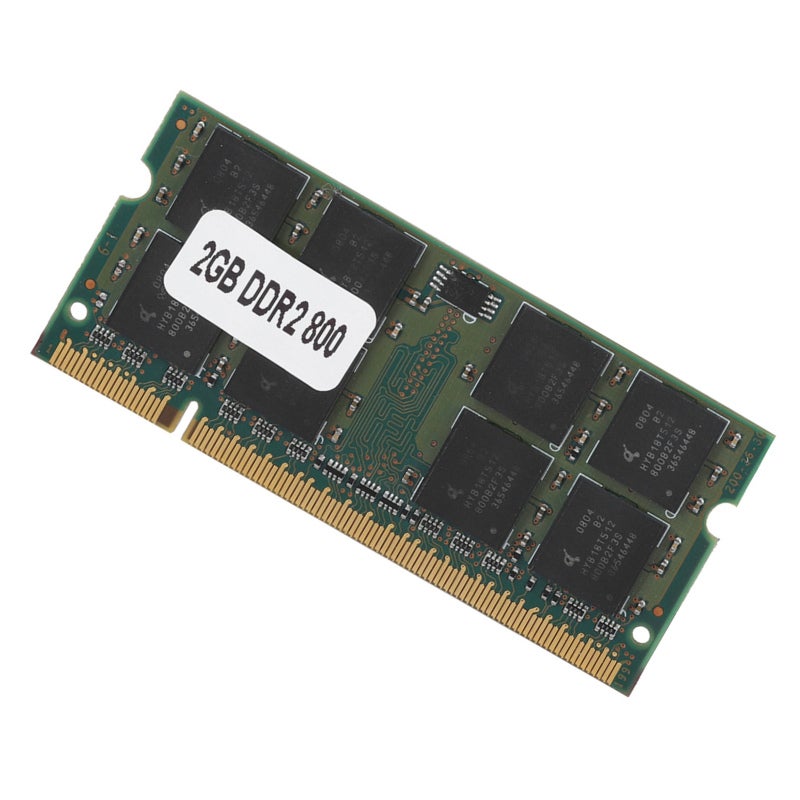 ذاكرة DDR2 للكمبيوتر المحمول بسعة 2 جيجابايت وسرعة 800 ميجاهرتز PC2-6400 - رقاقات عالية الجودة لأجهزة إنتل و AMD المحمولة - وحدة دارة متينة للقراءة والكتابة اليومية - Image 2