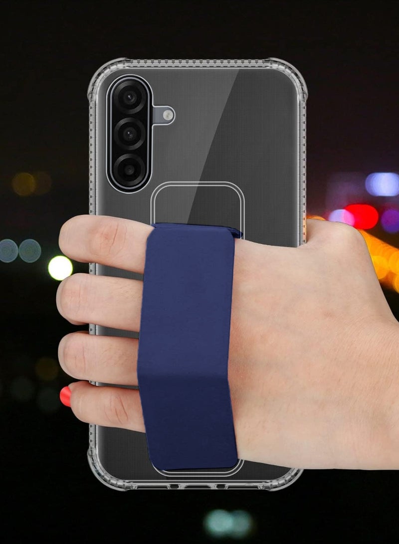 Wtech Samsung Galaxy A17 5G 2025 TPU Hand Grip Air Pillow Case Cover (MCGHTN) - Clear/Navy Blue - Image 3