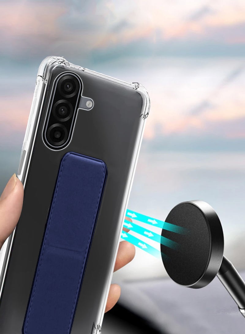 Wtech Samsung Galaxy A17 5G 2025 TPU Hand Grip Air Pillow Case Cover (MCGHTN) - Clear/Navy Blue - Image 4