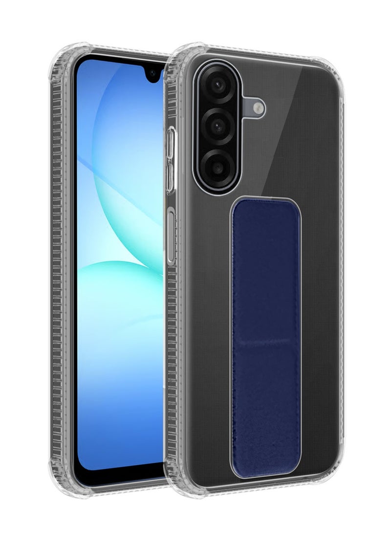 Wtech Samsung Galaxy A17 5G 2025 TPU Hand Grip Air Pillow Case Cover (MCGHTN) - Clear/Navy Blue - Image 1