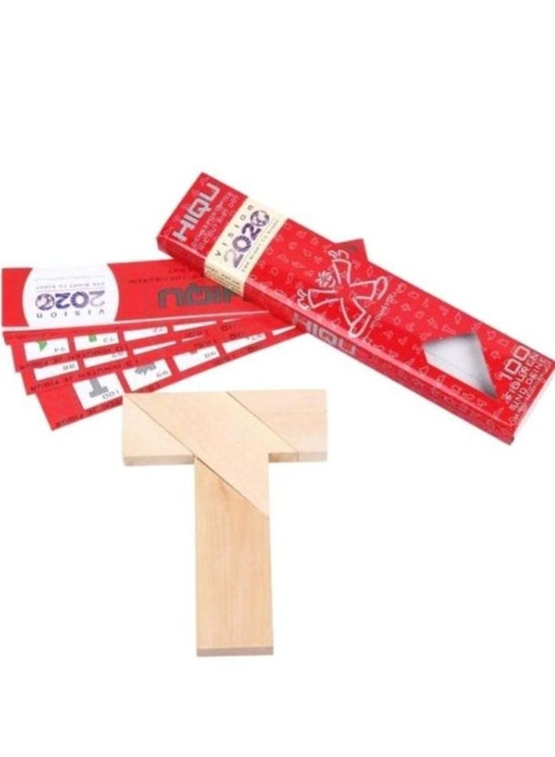 Jigsaw puzzle game Multiple shapes to strengthen focus from fine wood - Image 1