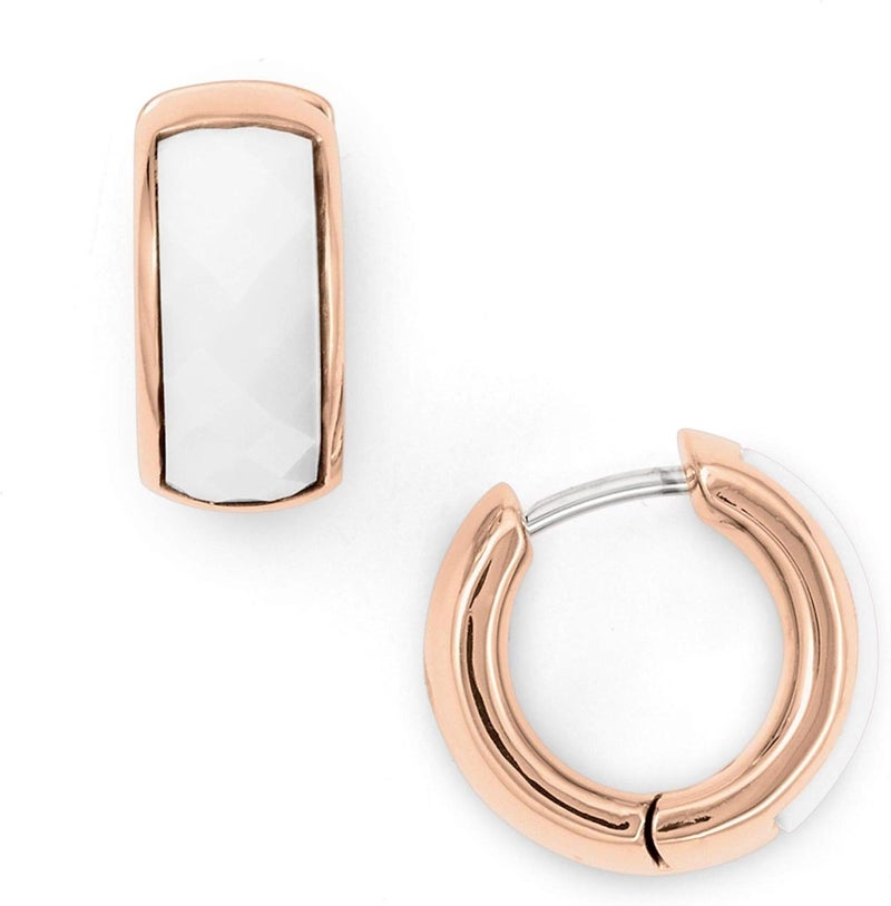 فوسيل أقراط فوسيل - JF01120791 فضي، أبيض