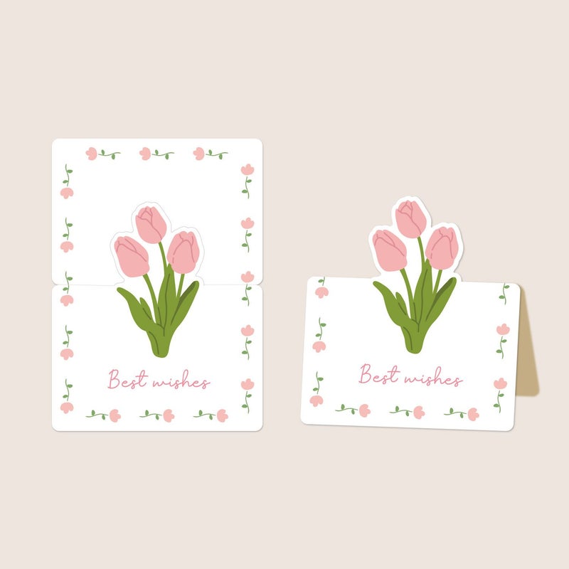 10Pcs Mini Greeting Cards For Mother Day Birthday Thank You Baking Flower Shop - Image 5