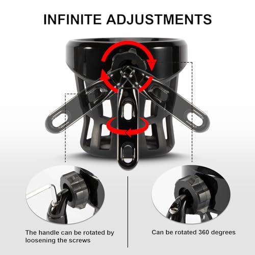 psler حامل كوب مشروبات للدراجات النارية من PSLER، مثبت على المقود، عالمي لدراجة Dyna Fat Bob Touring Road Glide Street Electra Glide Softail 1996-حتى الآن، Goldwing GL1800 2018-حتى الآن - Image 4