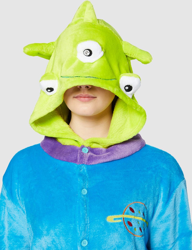 Everglamour ALIEN Onesie/Body Suit, Unisex-Adult, Blue, X Large - Image 2