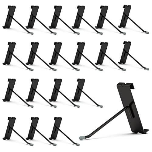 HUHOLE Gridwall Hooks 4 Inch, 50PC Display Hooks for Grid Wall, Hook for Grid Wall Panel, Black - Image 2