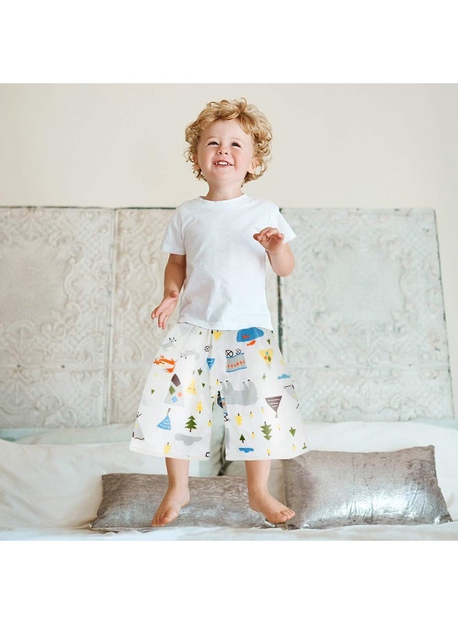 MooMoo Baby Waterproof Diaper Pants for Potty Training 2 Packs Overnight Potty Training Pants for Boys - Image 4