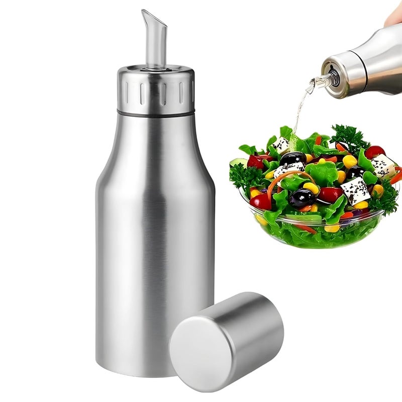 NEYU oil dispenser steel bottle with pouring spout oil sprayer bottle for cooking oil bottle for kitchen 1000ml Stainless Steel