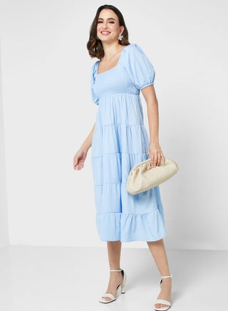Tiered Cotton Dress