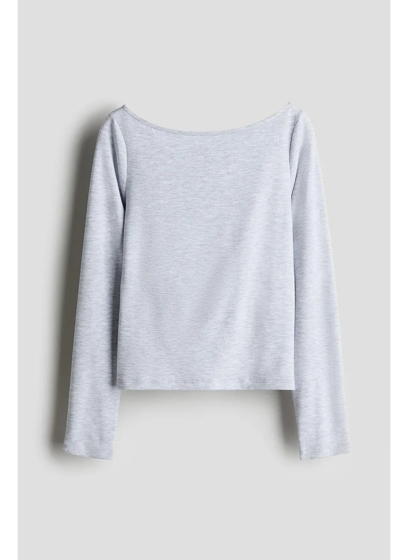 H&M Cut-out jersey top