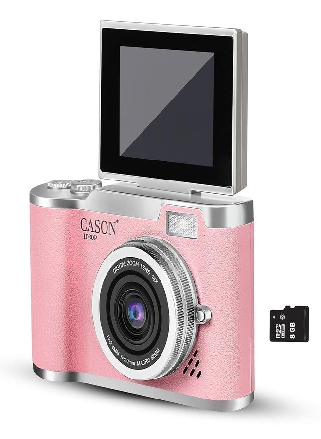 Cason 48MP Digital Camera for Kids-Real Photo & Video Mini Camera for Photography 2.4” Rotating Screen, Built in Games Kids Cameras for 5-15 Years Girls & Boys(Supports Upto 64GB Memory) - Image 1