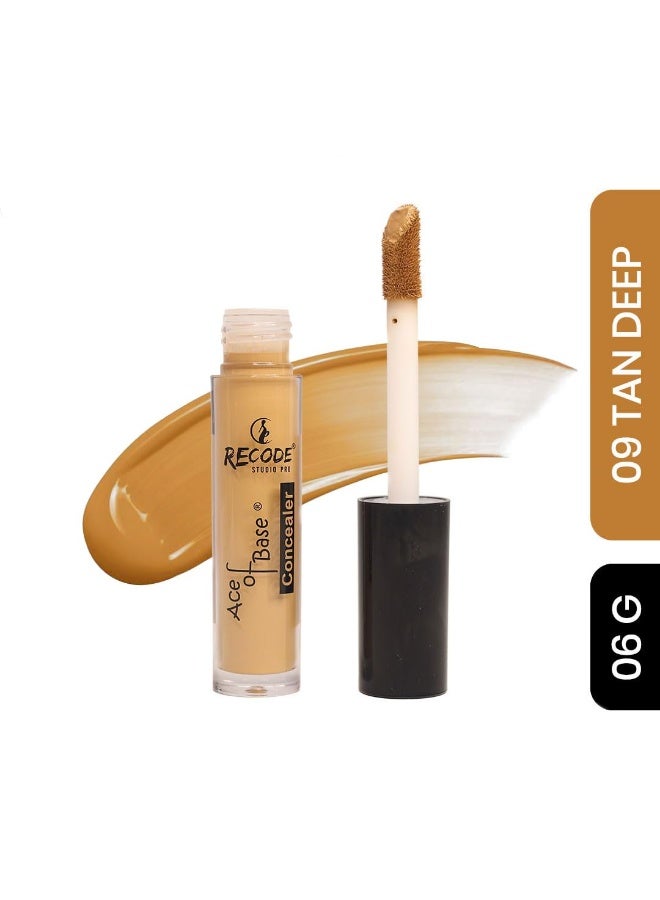 Recode Ace of Base Concealer 6g | Shade 09 - Tan Deep | Natural Matte Finish | High Coverage | Waterproof | Lightweight - Image 2