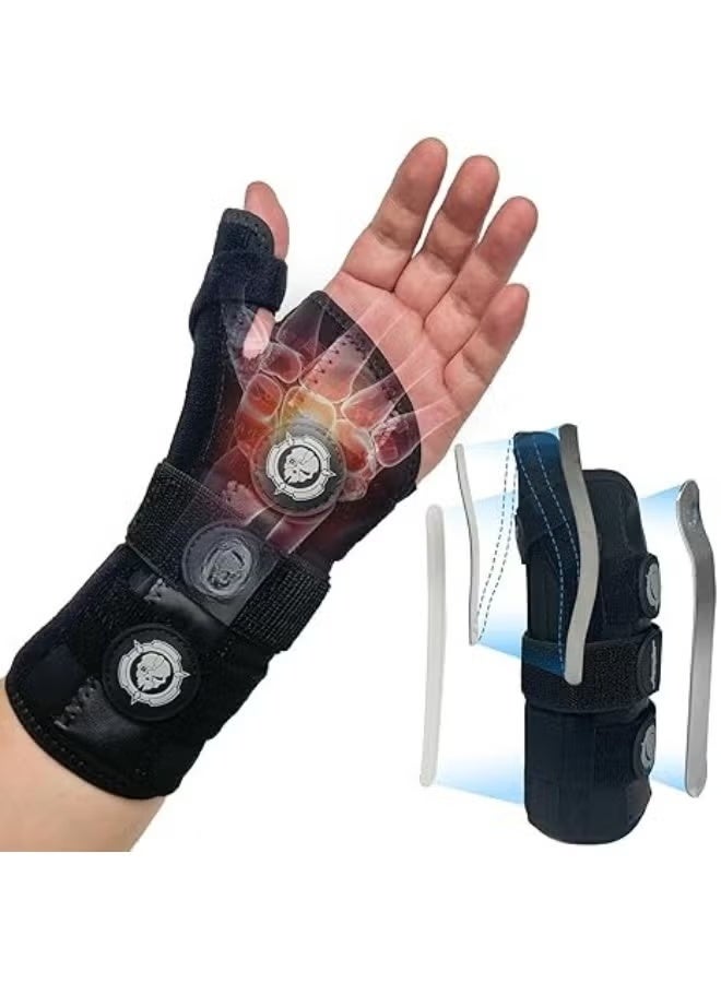 Carpal Tunnel Wrist Brace with Thumb Support, Adjustable Thumb Spica Splint for Left Hand, Day and Night Wrist Stabilizer for Daily Comfort (L/XL) - Image 3