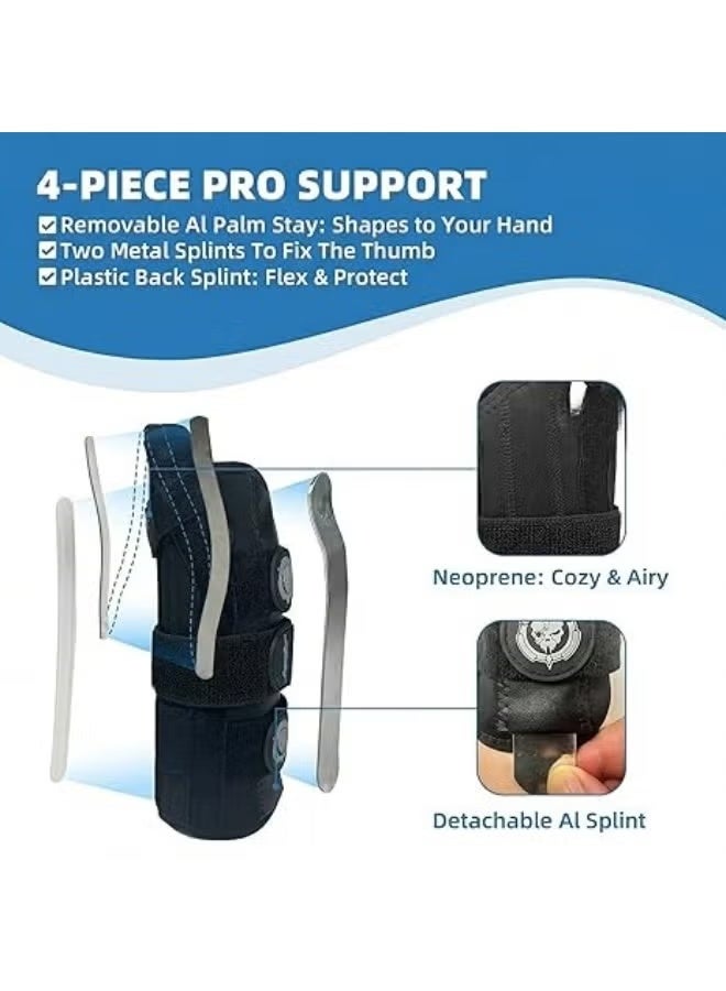 Carpal Tunnel Wrist Brace with Thumb Support, Adjustable Thumb Spica Splint for Left Hand, Day and Night Wrist Stabilizer for Daily Comfort (L/XL) - Image 2