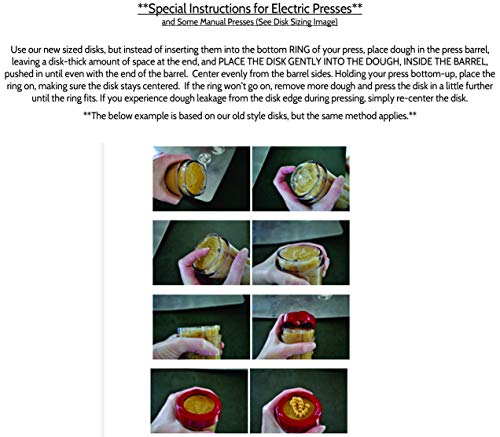 Impress! cookie press disks Impress Cookie Press Disks – Flowers Set of 8, Food Safe Plastic Shapes with Pansy, Daffodil, Tulip, & More, Fits Many Manual Models - See Disk Sizing Image to ensure fit with your press - Image 5