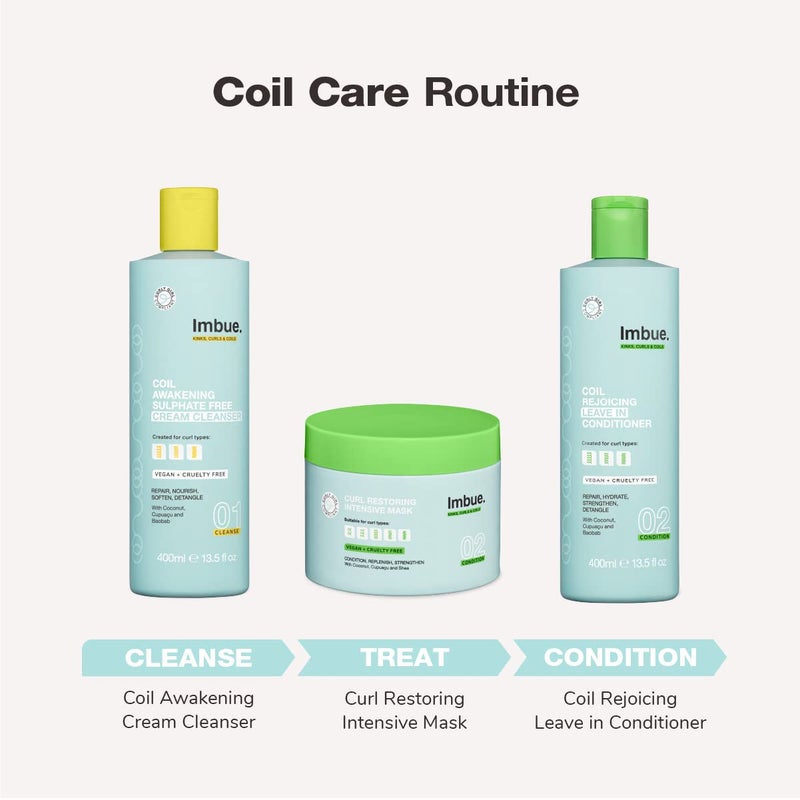 Imbue Coil Awakening Sulphate Free Cream Cleanser Shampoo - Curl Enhancing for 4A-4C Hair - Add Moisture and Hydrate - Curly Girl Method Daily Cleanser - Image 5