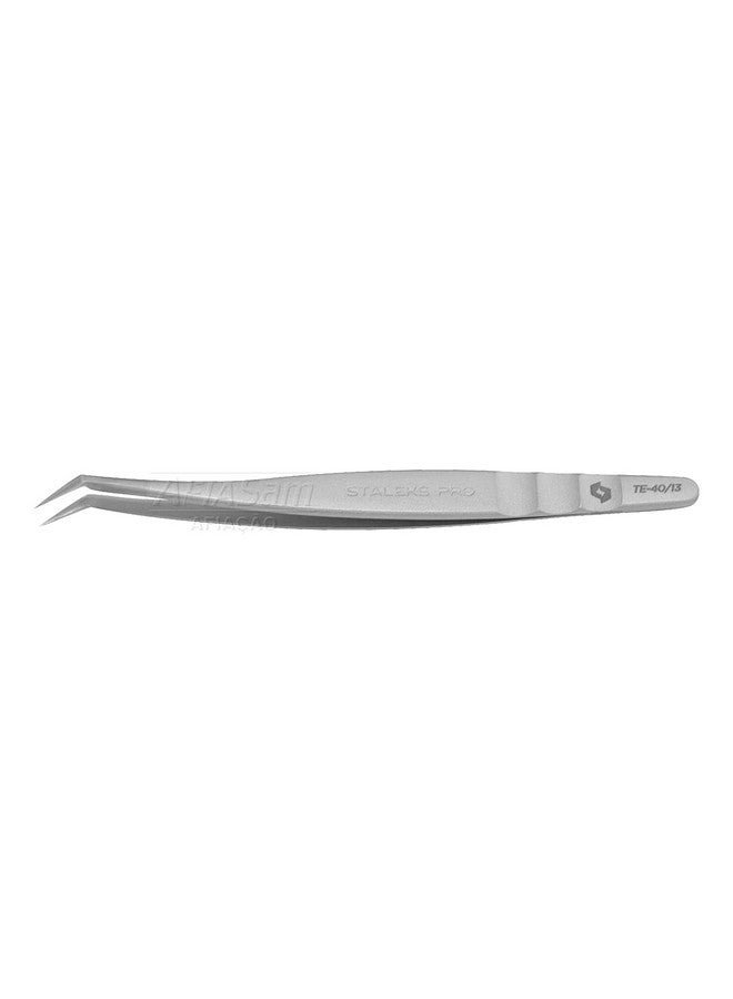 STALEKS Eyelash Tweezers Expert Te40 13 (Curved Type 13) - Image 1