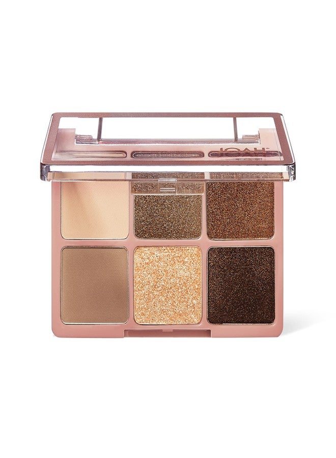 JOAH Eyeshadow Palette, Escapades Eye Makeup, 6 Shades, Richly Pigmented, Long Lasting Powder Shadow in Matte & Shimmer Finishes, Korean Beauty Palettes, Nudist Colony - Image 2