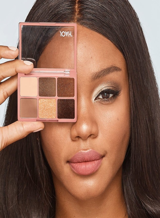 JOAH Eyeshadow Palette, Escapades Eye Makeup, 6 Shades, Richly Pigmented, Long Lasting Powder Shadow in Matte & Shimmer Finishes, Korean Beauty Palettes, Nudist Colony - Image 3